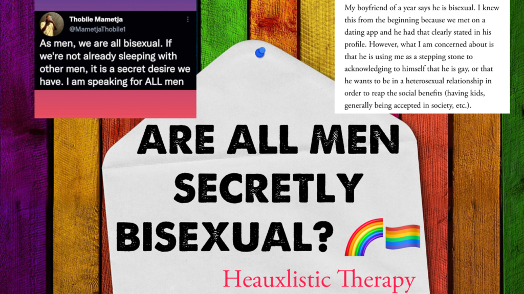 ARE ALL MEN SECRETLY BISEXUAL? THIS MAN SAYS YES!